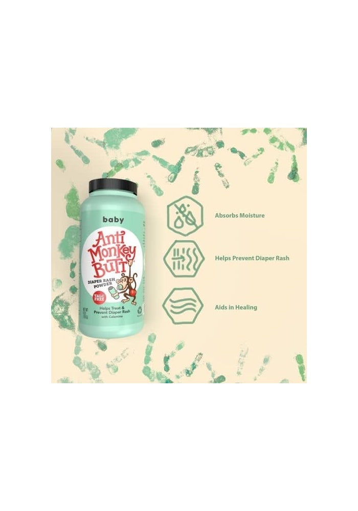 Anti Monkey Butt Diaper Rash Powder, 6oz - Image 3